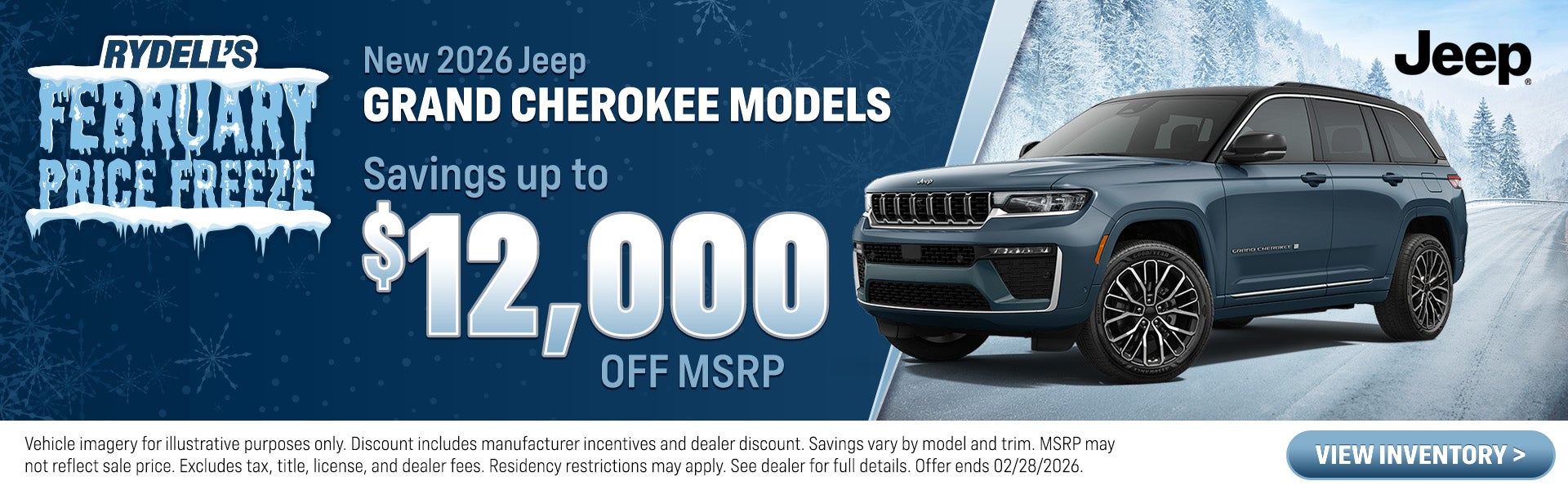  Up to $12,000 Off MSRP on Grand Cherokees