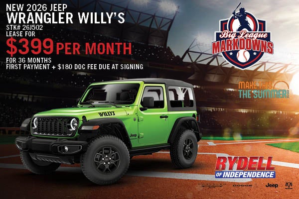 New 2026 Jeep Wrangler Willy's