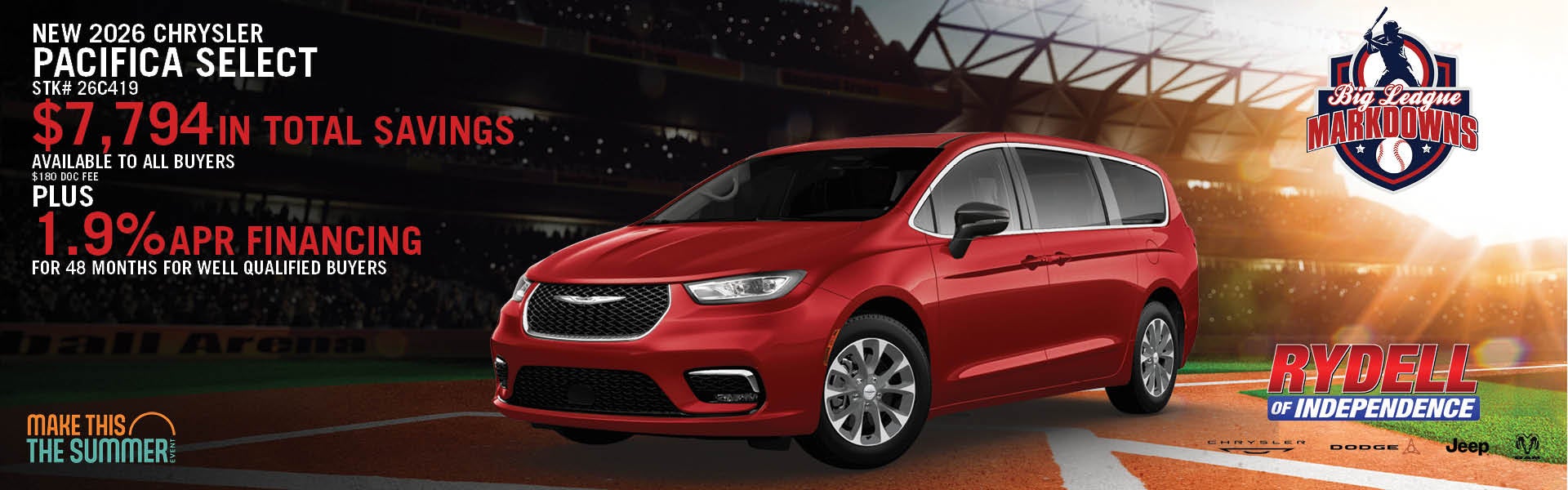 New 2026 Chrysler Pacifica Select 