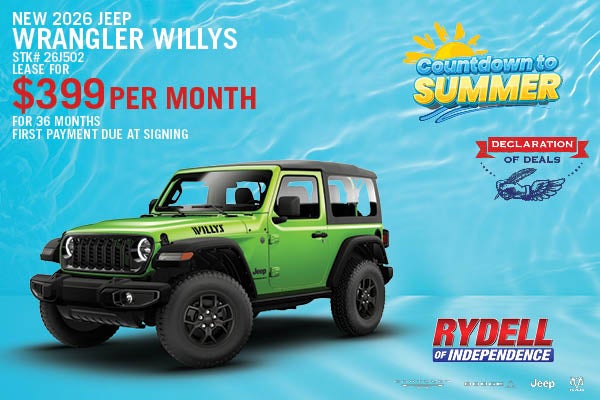 New 2026 Jeep Wrangler Willys