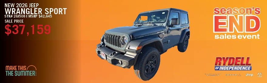 New 2026 Jeep Wrangler Sport