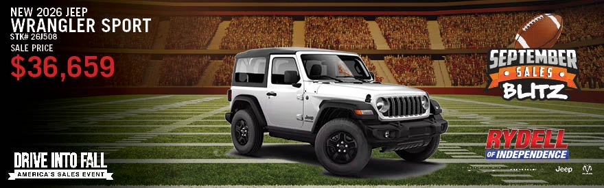 New 2026 Jeep Wrangler Sport